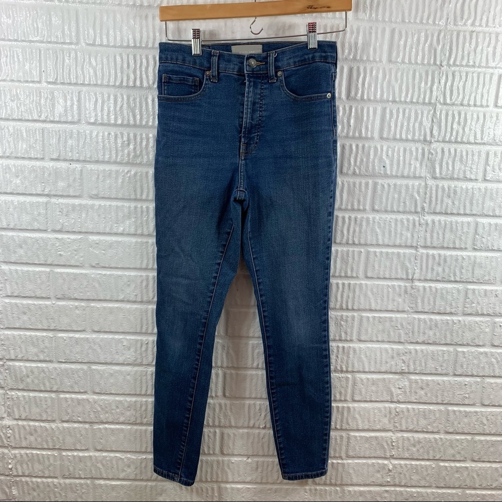 Everlane Womens High Rise Skinny Ankle Jeans Blue Denim Size 26